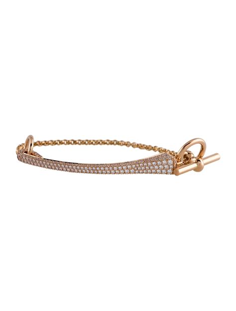 Hermès 18K Clou de Forge Diamond Bracelet 